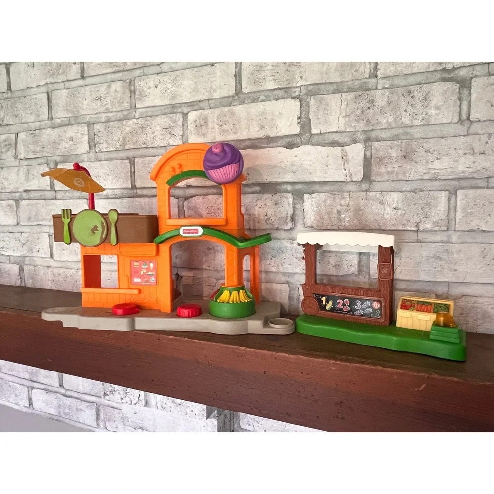 Set of Two Fisher-Price Little People‎ Farmers Market Playsets